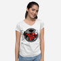 Fun Undead-Womens-V-Neck-Tee-spoilerinc