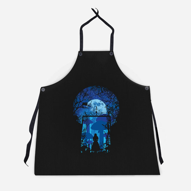 Magical Garden-Unisex-Kitchen-Apron-dalethesk8er