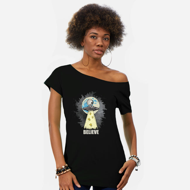 I Believe-Womens-Off Shoulder-Tee-turborat14