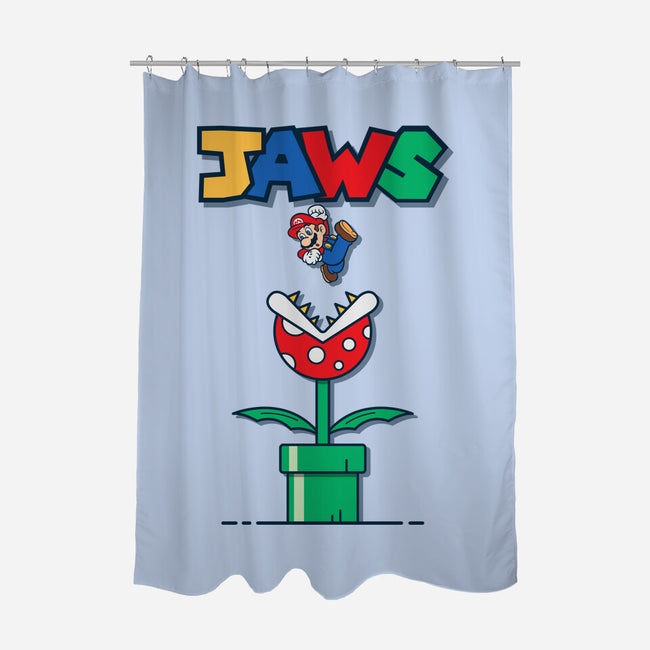 Mario Jaws-None-Polyester-Shower Curtain-Faissal Thomas