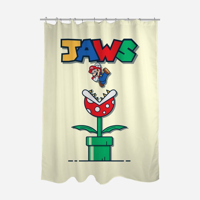 Mario Jaws-None-Polyester-Shower Curtain-Faissal Thomas