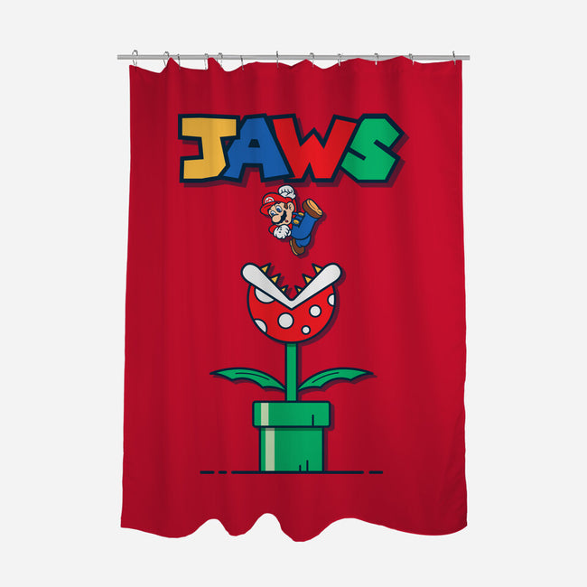 Mario Jaws-None-Polyester-Shower Curtain-Faissal Thomas