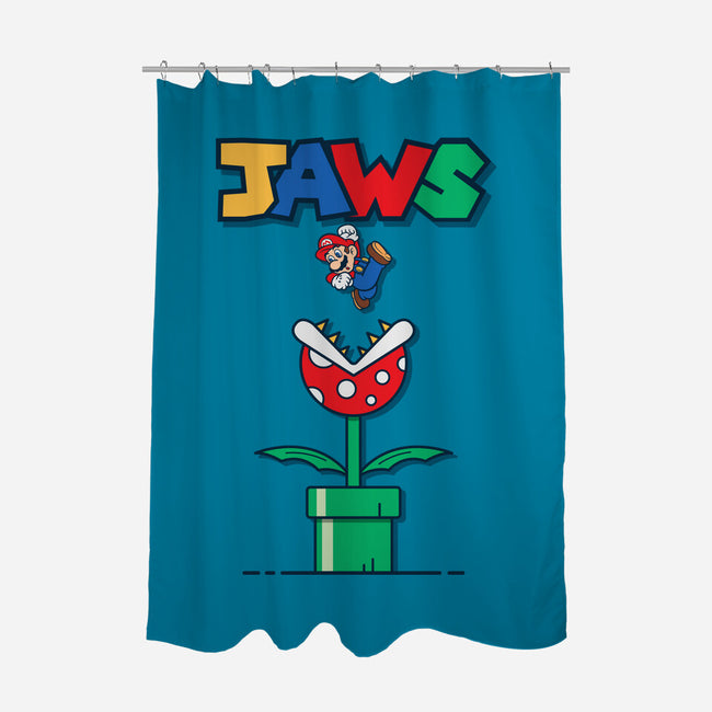 Mario Jaws-None-Polyester-Shower Curtain-Faissal Thomas