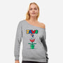 Mario Jaws-Womens-Off Shoulder-Sweatshirt-Faissal Thomas