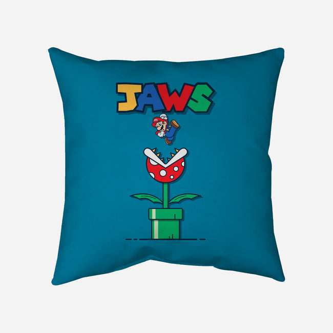 Mario Jaws-None-Removable Cover-Throw Pillow-Faissal Thomas