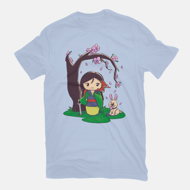 Kokeshi Chinese Princess-Unisex-Basic-Tee-ellr