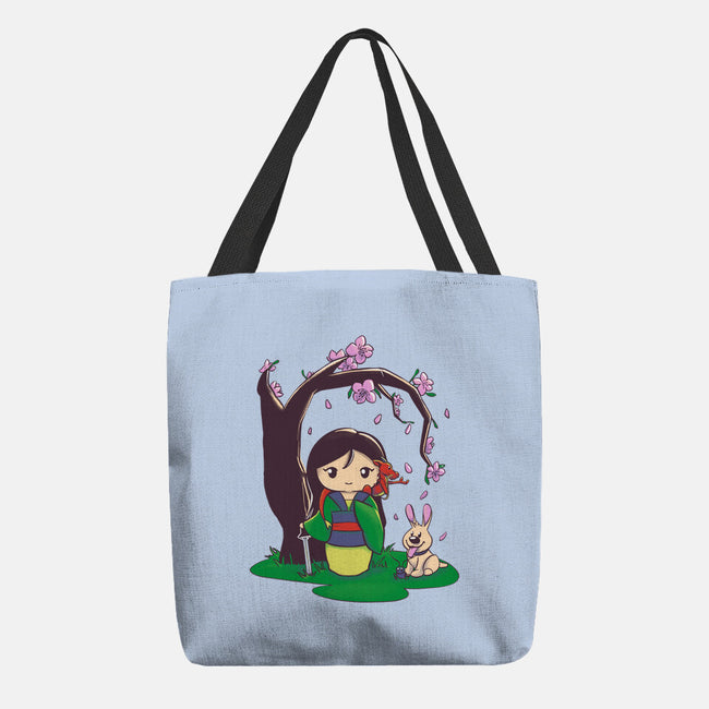 Kokeshi Chinese Princess-None-Basic Tote-Bag-ellr