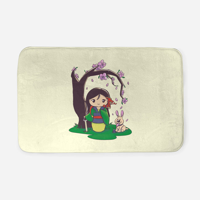 Kokeshi Chinese Princess-None-Memory Foam-Bath Mat-ellr