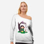 Kokeshi Chinese Princess-Womens-Off Shoulder-Sweatshirt-ellr