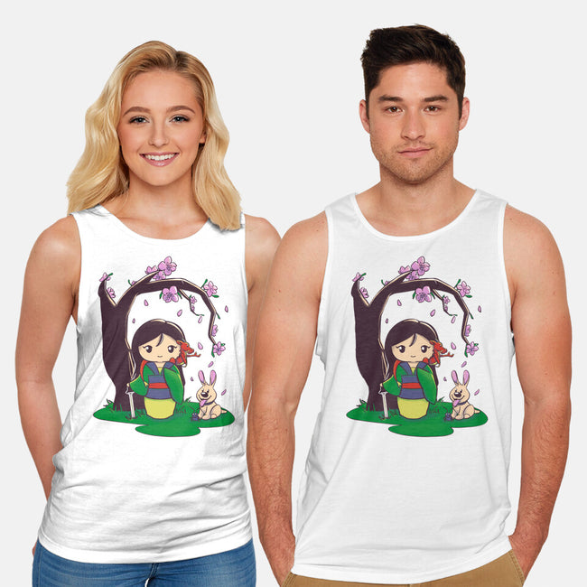 Kokeshi Chinese Princess-Unisex-Basic-Tank-ellr