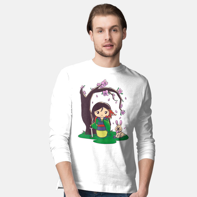 Kokeshi Chinese Princess-Mens-Long Sleeved-Tee-ellr