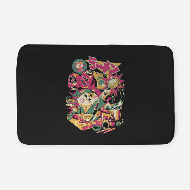 Neko Ramen Cat-None-Memory Foam-Bath Mat-ilustrata