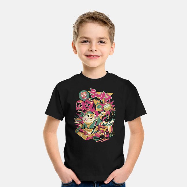 Neko Ramen Cat-Youth-Basic-Tee-ilustrata