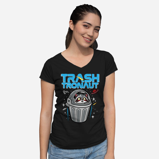 Trashtronaut-Womens-V-Neck-Tee-Boggs Nicolas