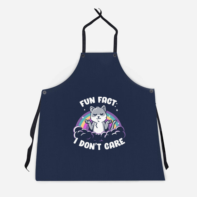 Fun Fact I Don't Care-Unisex-Kitchen-Apron-koalastudio