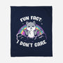 Fun Fact I Don't Care-None-Fleece-Blanket-koalastudio