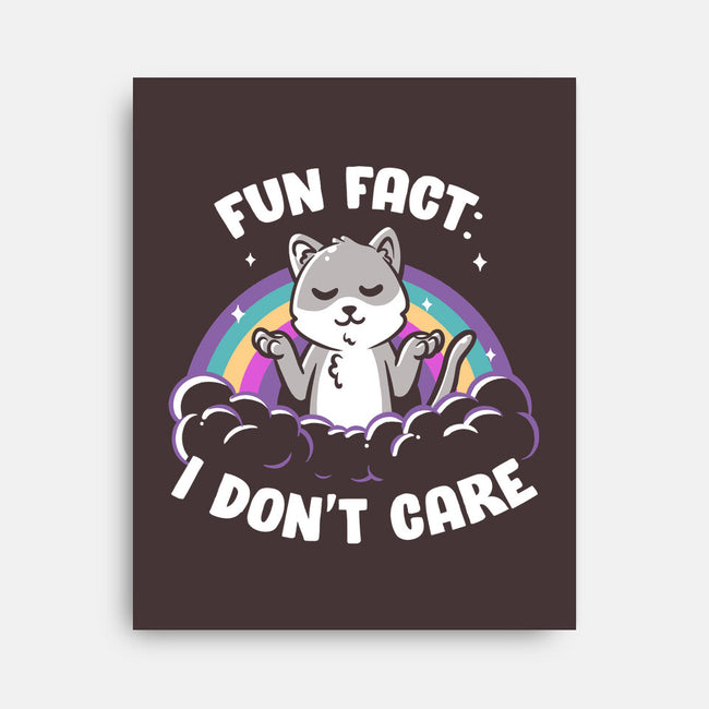 Fun Fact I Don't Care-None-Stretched-Canvas-koalastudio