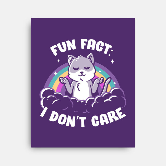 Fun Fact I Don't Care-None-Stretched-Canvas-koalastudio