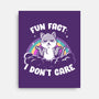 Fun Fact I Don't Care-None-Stretched-Canvas-koalastudio