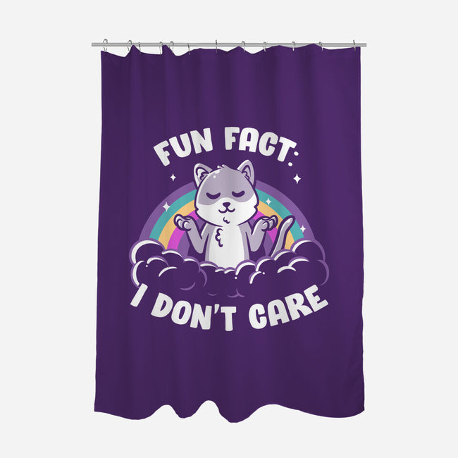 Fun Fact I Don't Care-None-Polyester-Shower Curtain-koalastudio