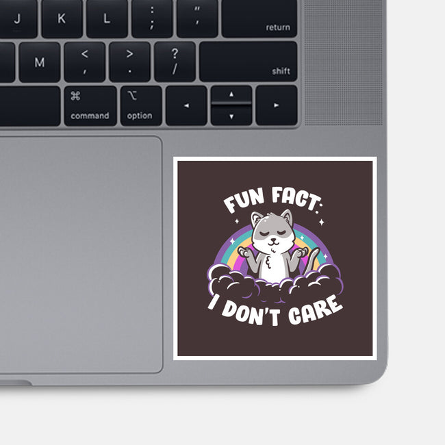 Fun Fact I Don't Care-None-Glossy-Sticker-koalastudio