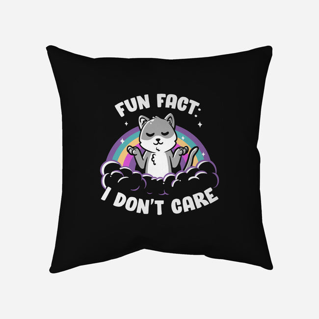 Fun Fact I Don't Care-None-Removable Cover-Throw Pillow-koalastudio