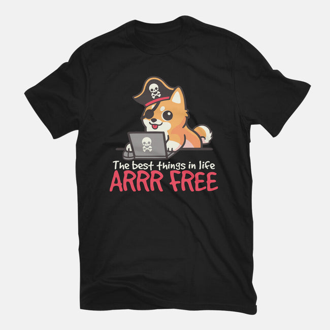 Web Pirate Dog-Unisex-Basic-Tee-NemiMakeit