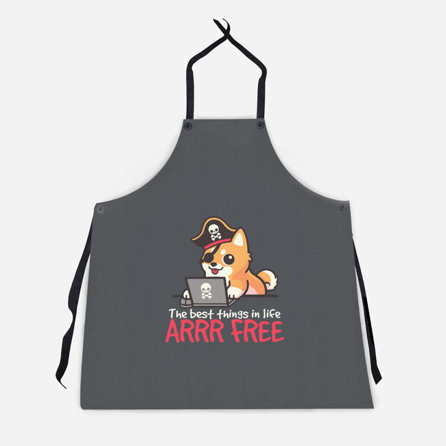 Web Pirate Dog-Unisex-Kitchen-Apron-NemiMakeit