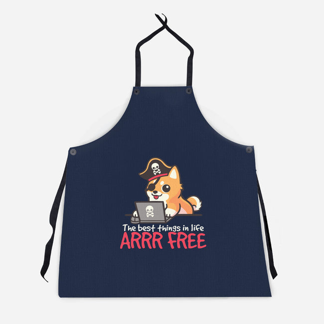 Web Pirate Dog-Unisex-Kitchen-Apron-NemiMakeit