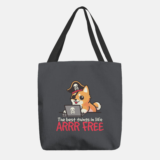 Web Pirate Dog-None-Basic Tote-Bag-NemiMakeit