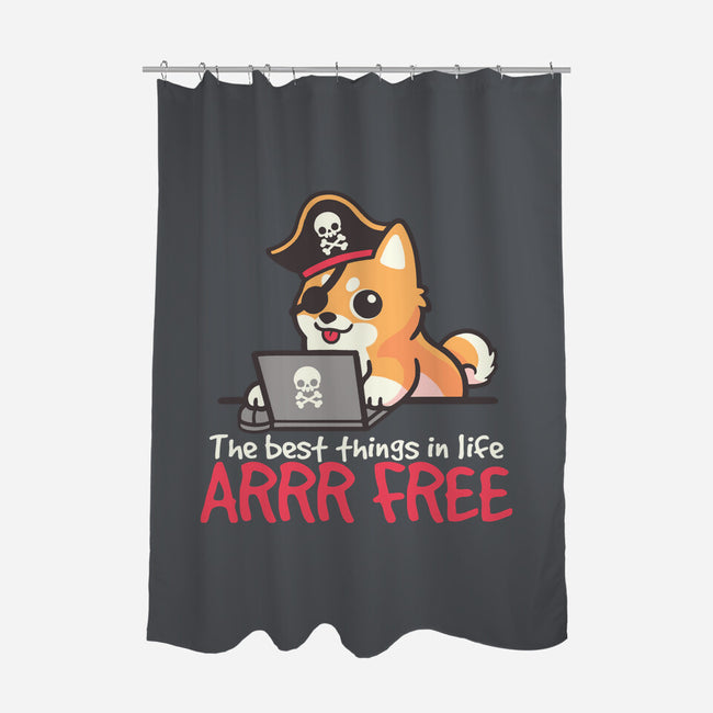 Web Pirate Dog-None-Polyester-Shower Curtain-NemiMakeit