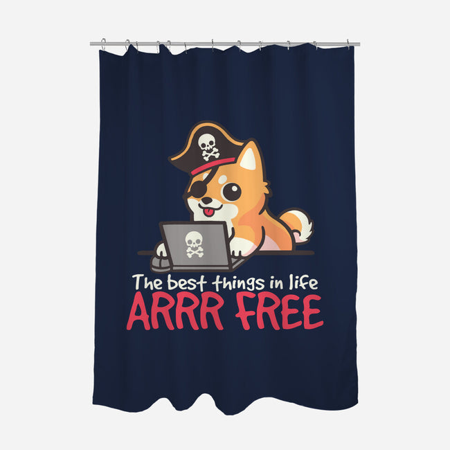 Web Pirate Dog-None-Polyester-Shower Curtain-NemiMakeit