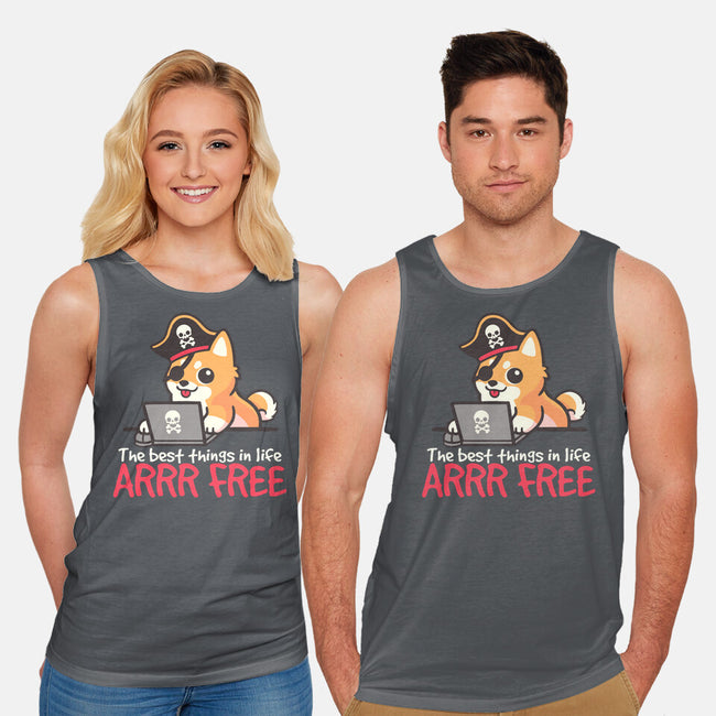 Web Pirate Dog-Unisex-Basic-Tank-NemiMakeit