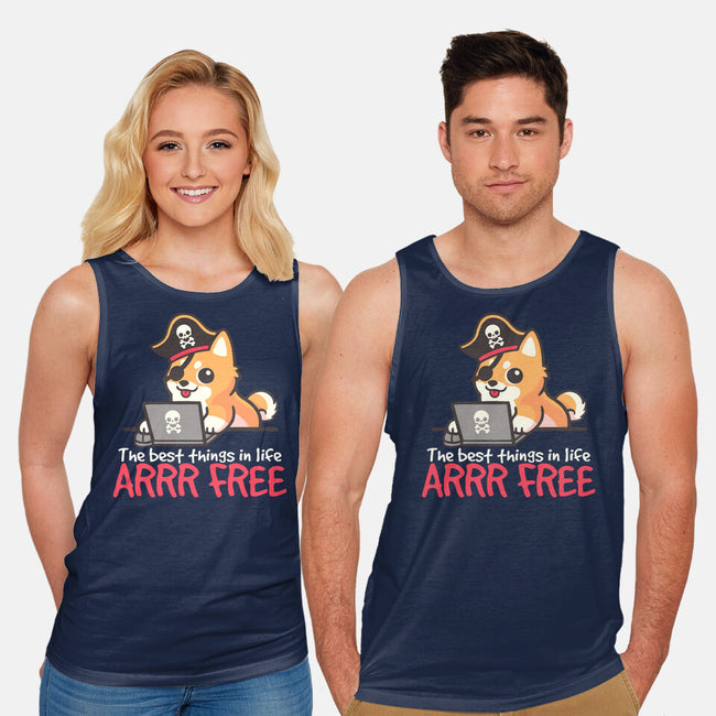 Web Pirate Dog-Unisex-Basic-Tank-NemiMakeit