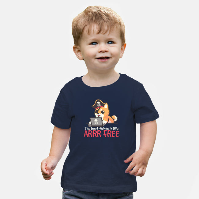 Web Pirate Dog-Baby-Basic-Tee-NemiMakeit