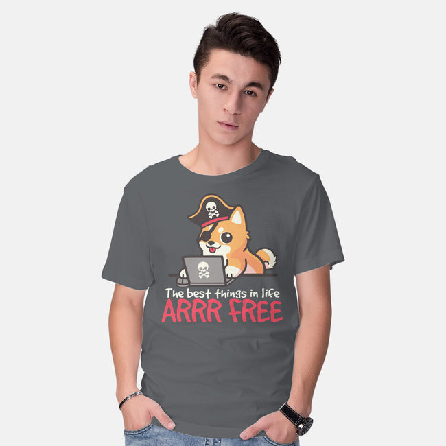 Web Pirate Dog-Mens-Basic-Tee-NemiMakeit