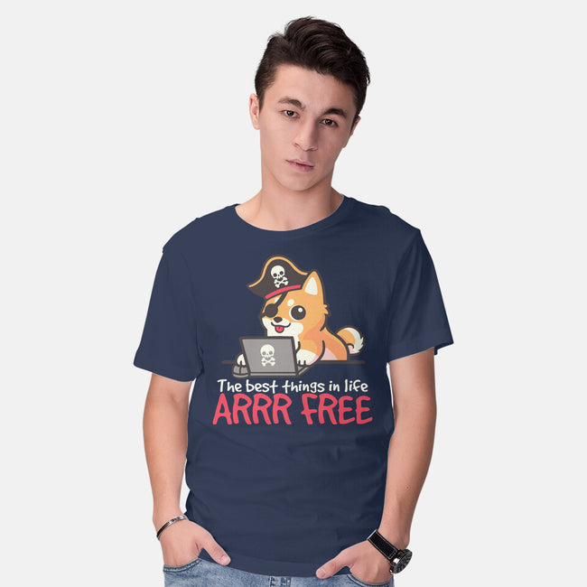 Web Pirate Dog-Mens-Basic-Tee-NemiMakeit