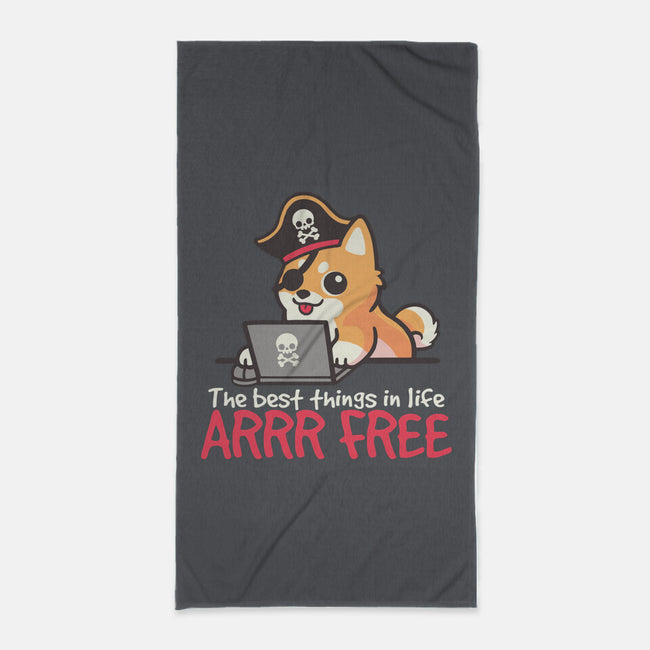 Web Pirate Dog-None-Beach-Towel-NemiMakeit