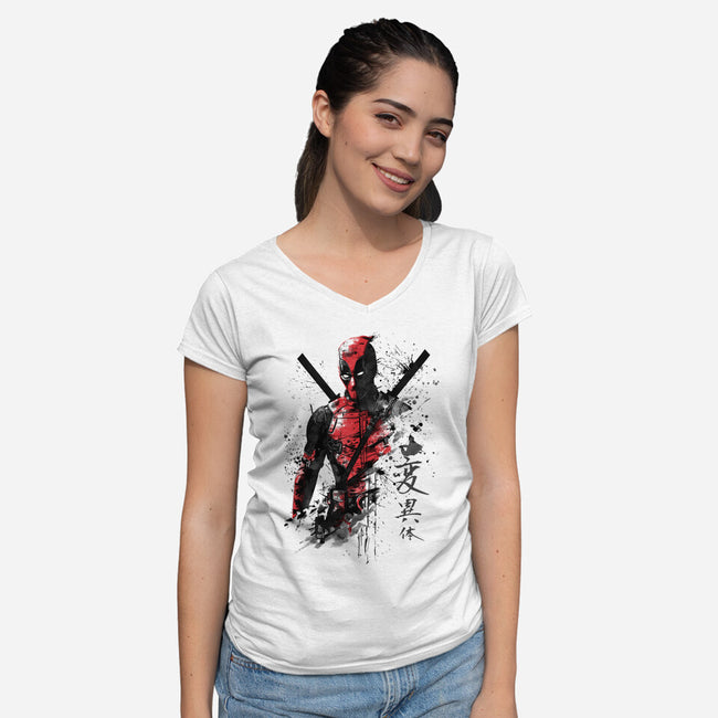 The Merc Ink-Womens-V-Neck-Tee-ddjvigo