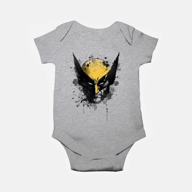 Logan's Mask-Baby-Basic-Onesie-ddjvigo