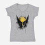 Logan's Mask-Womens-V-Neck-Tee-ddjvigo