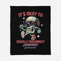 Socially Disconnected-None-Fleece-Blanket-gorillafamstudio