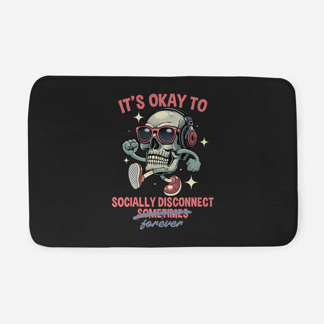 Socially Disconnected-None-Memory Foam-Bath Mat-gorillafamstudio