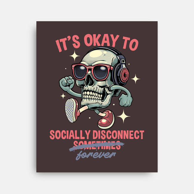 Socially Disconnected-None-Stretched-Canvas-gorillafamstudio