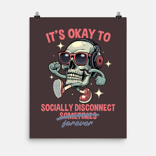 Socially Disconnected-None-Matte-Poster-gorillafamstudio