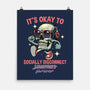 Socially Disconnected-None-Matte-Poster-gorillafamstudio