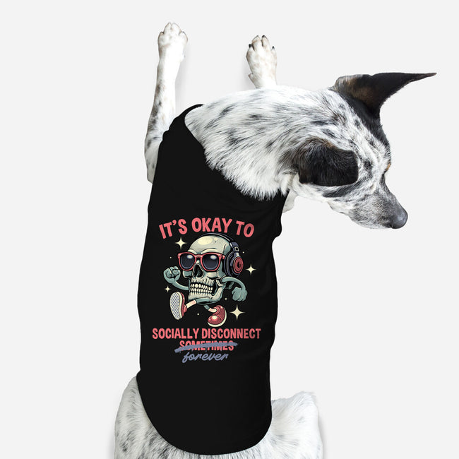 Socially Disconnected-Dog-Basic-Pet Tank-gorillafamstudio