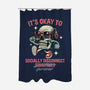 Socially Disconnected-None-Polyester-Shower Curtain-gorillafamstudio