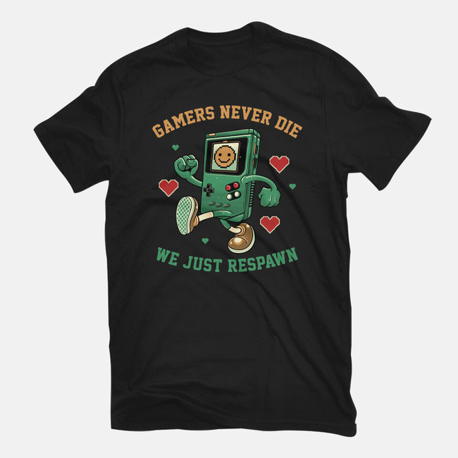 Gamers Respawn-Unisex-Basic-Tee-gorillafamstudio