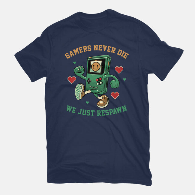 Gamers Respawn-Unisex-Basic-Tee-gorillafamstudio